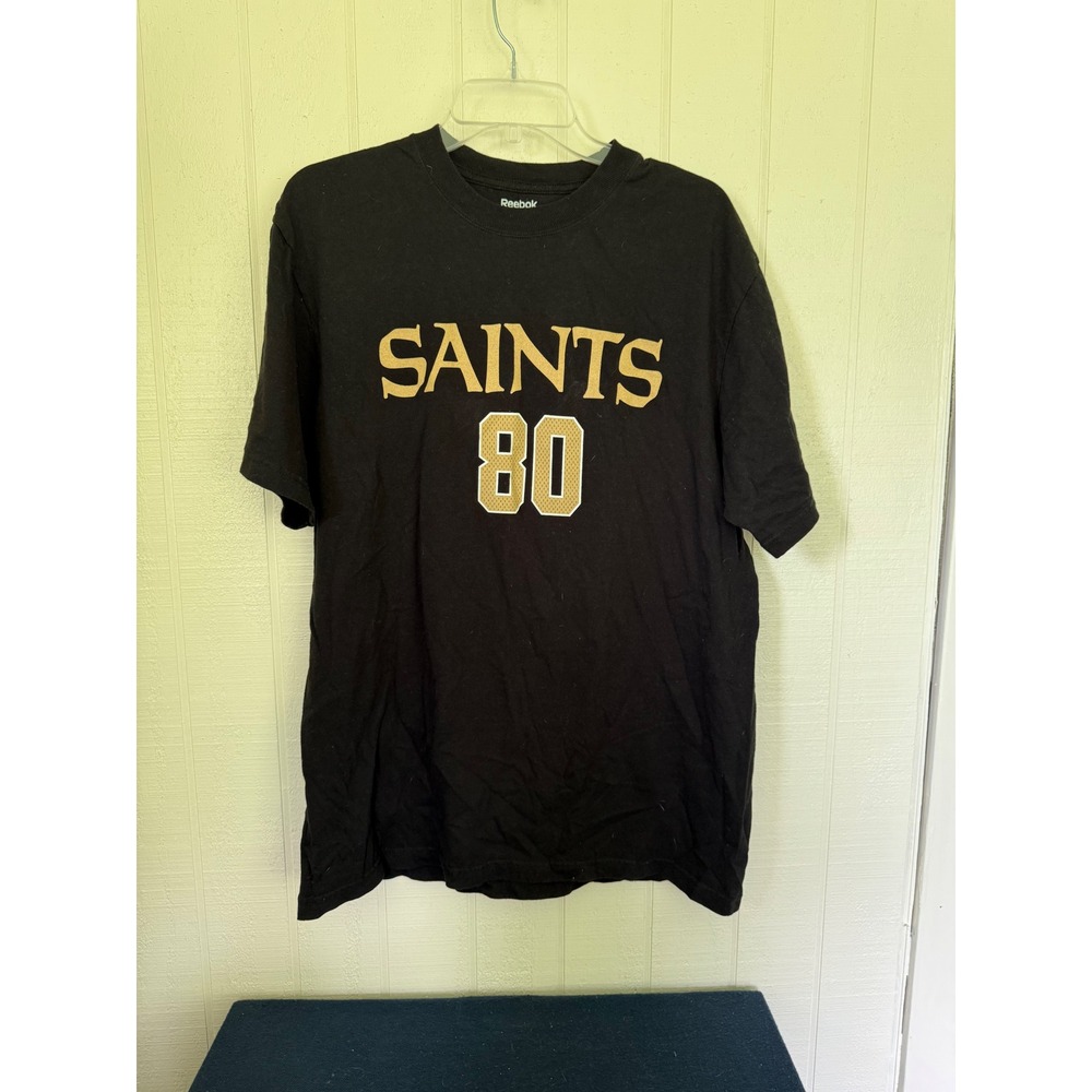 New Orleans Saints T-Shirt Lot XL 47 Brand NWT & Reebok Jimmy Graham 80 Black - Picture 4 of 6